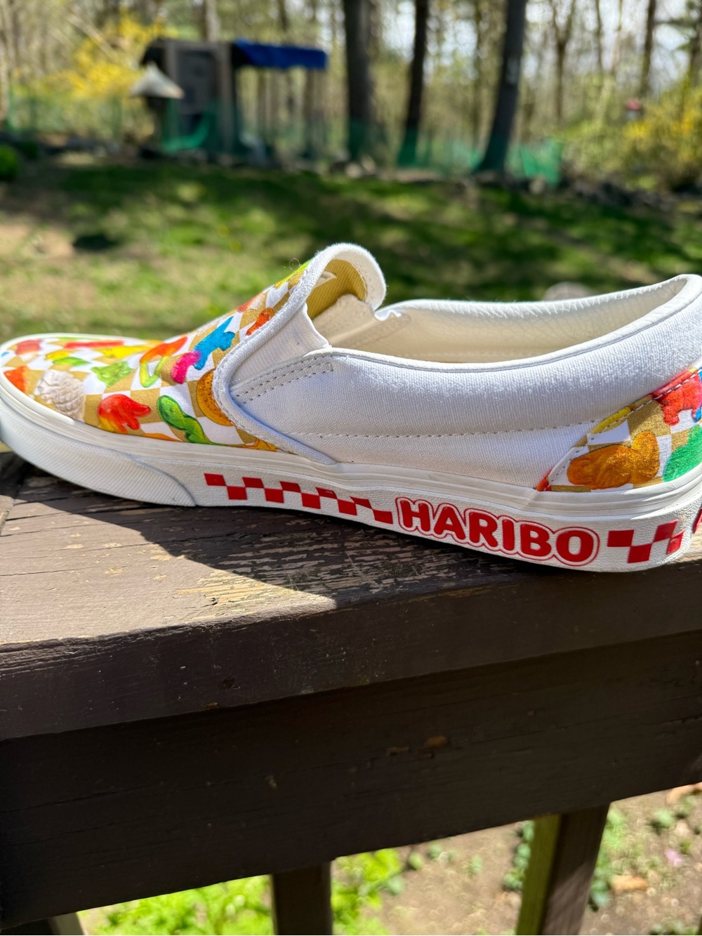 Vans X Haribo White/Tan Classic Slip-On- Limited Edition - Picture 10 of 10
